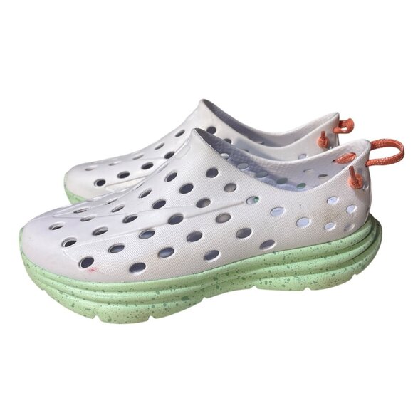 Kane Womens Revive Recovery Slip-On Shoes White & Green Size M5 W7 - Picture 1 of 6